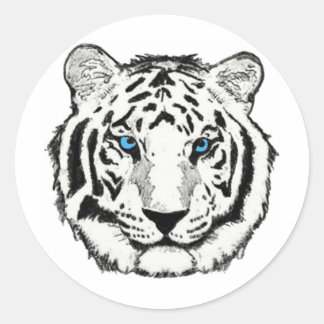 White Tiger Sticker