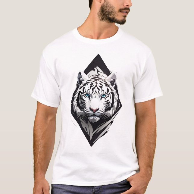 White Tiger  T-Shirt (Front)