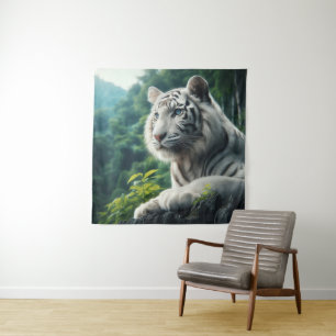 White Tiger Tapestry
