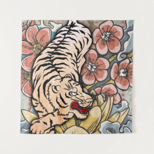 White Tiger Tapestry