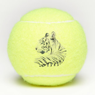 White Tiger Tennis Balls