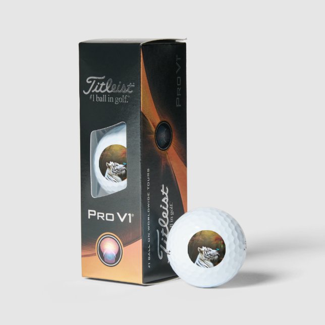 White Tiger Those Loving Moments, Golf Balls (Packaging)