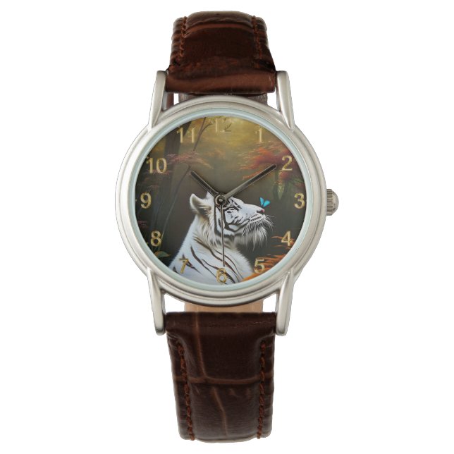 White Tiger Those Loving Moments, Ladies Watch (Front)