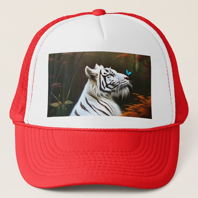 White Tiger Those Loving Moments, Truckers Hat (Front)
