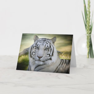 White Tiger (v2) Greeting Card Personalise