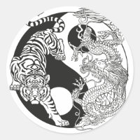 White tiger versus green dragon in the yin classic