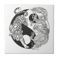 White tiger versus green dragon in the yin yang ce