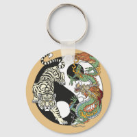 White tiger versus green dragon in the yin yang k