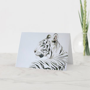 White Tiger Watercolor Thank You Card