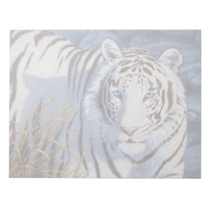 White Tiger with Blue Eyes Notepad