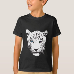White Tiger with Blue Eyes T-Shirt