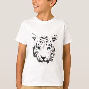 White Tiger with Blue Eyes T-Shirt