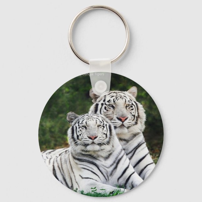 White Tigers Key Ring (Front)