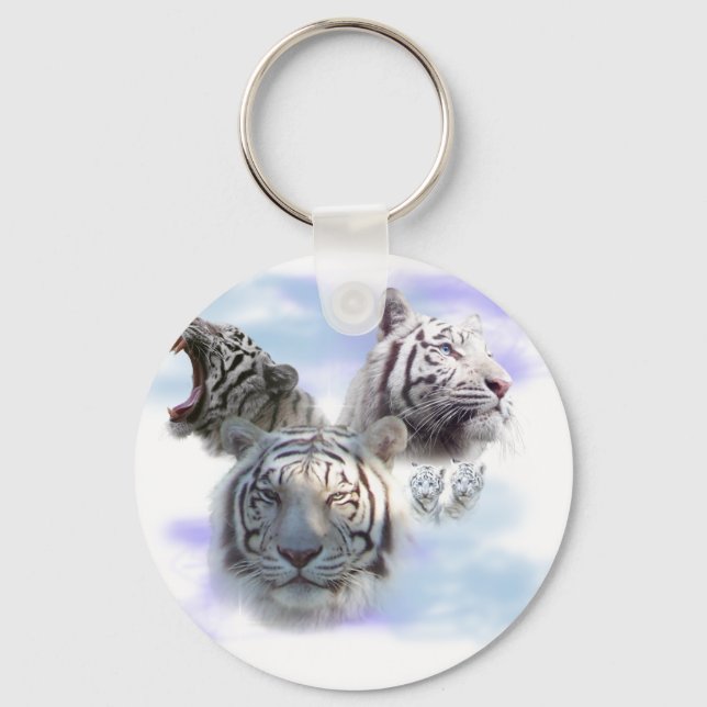 White Tigers Key Ring (Front)