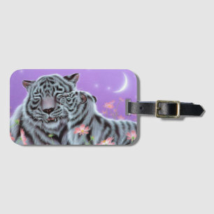 White Tigers Luggage Tag