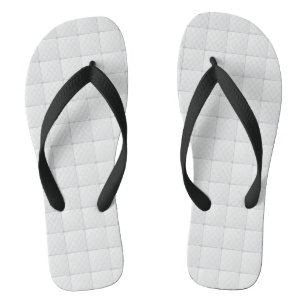White tile flip flops