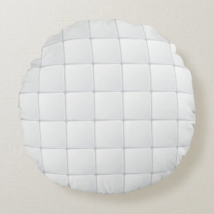 White tile round cushion