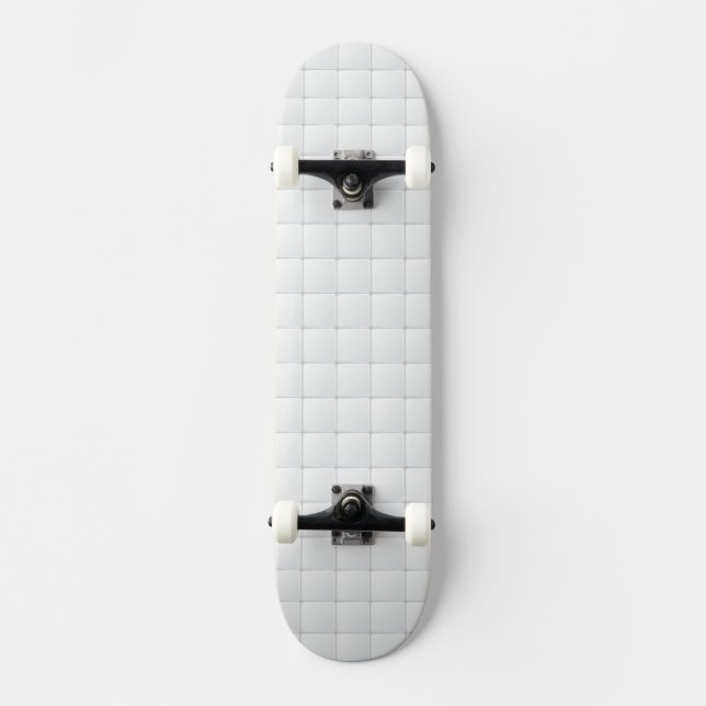 White tile skateboard (Front)