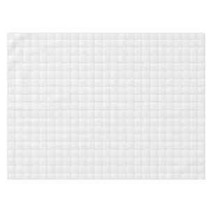 White tile tablecloth