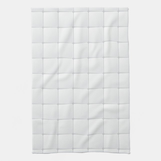 White tile tea towel (Vertical)