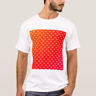 White Tiny Bats Red T-Shirt