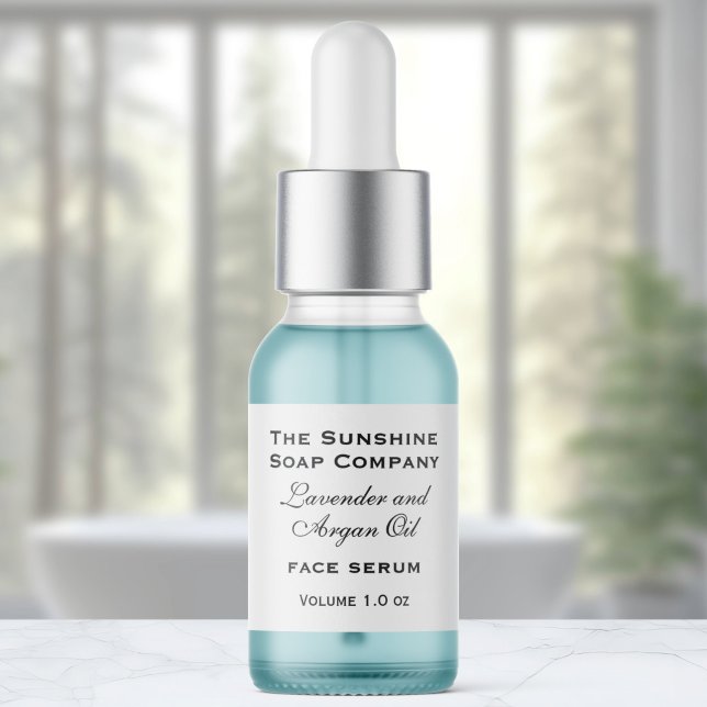 White tiny bottle dropper bottle label (Creator Uploaded)