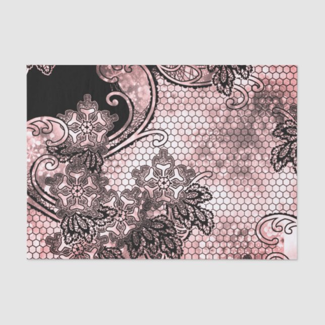 WHITE TISSUE PAPER WITH LACE DESIGN (Front)