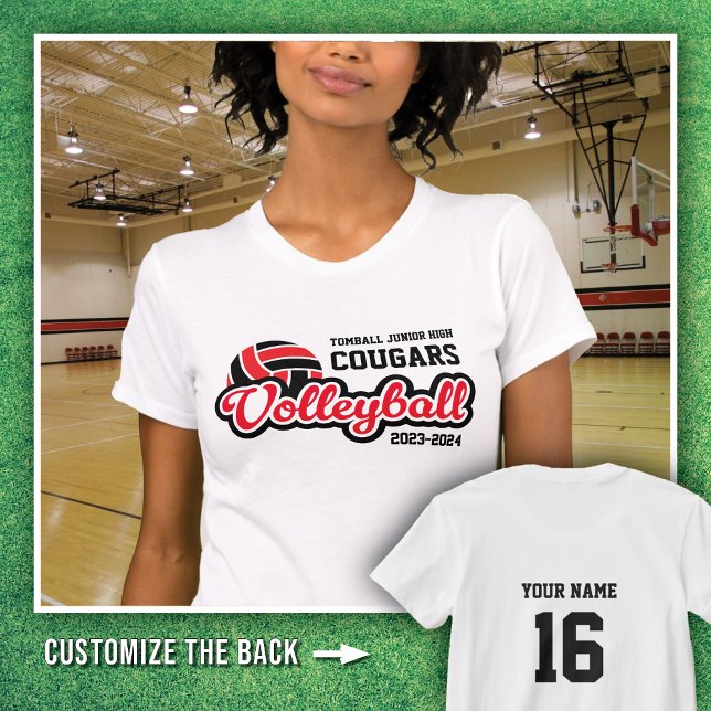 White Tomball JH Cougars Volleyball 2023-2024  T-Shirt (Creator Uploaded)