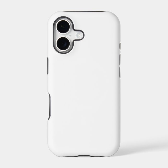 White Tough iPhone 17 Case (Back)
