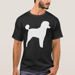 White Toy Poodle Silhouette S T-Shirt
