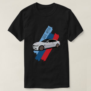White Track Beast Performance Racing Stripes T-Shirt