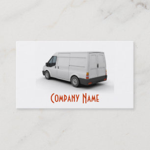 White Transit Van Business Card