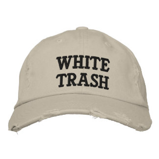 White Trash Embroidered Hat