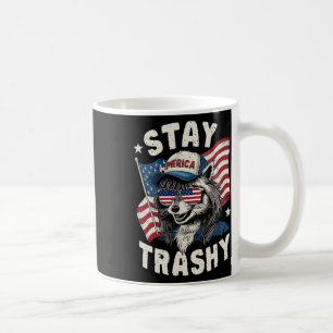 White Trash Party Attire Redneck Racoon Stay Tras Coffee Mug