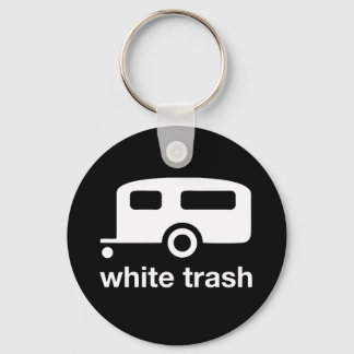 White Trash trailer icon - trailer park Key Ring