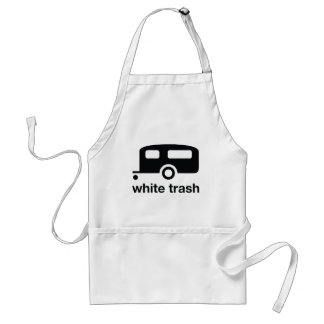 White Trash trailer icon - trailer park Standard Apron