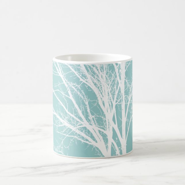 White Tree Branches Coffee Mug (Center)