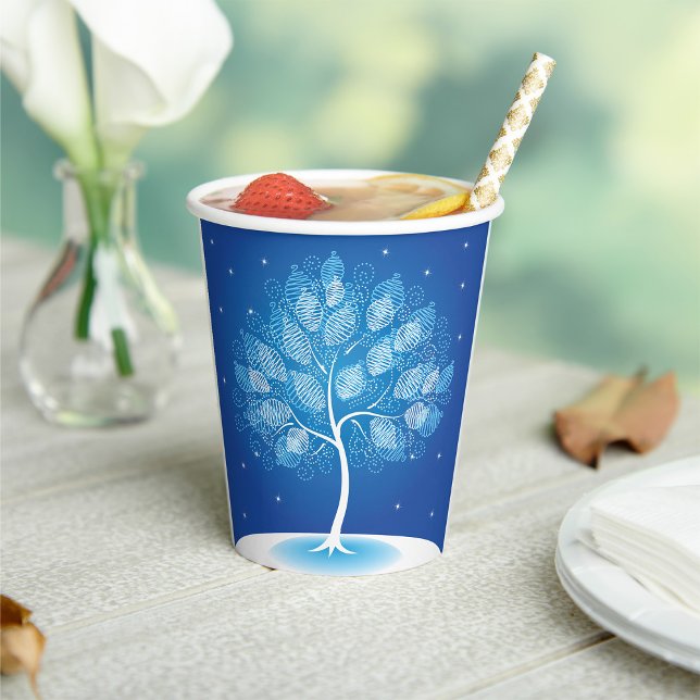 White Tree In The Snow Paper Cups (Creator Uploaded)