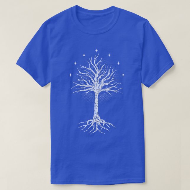 White Tree Of Gondor Tote T-Shirt (Design Front)