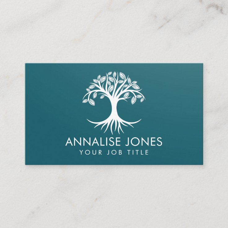 White Tree of life Business Card | Zazzle