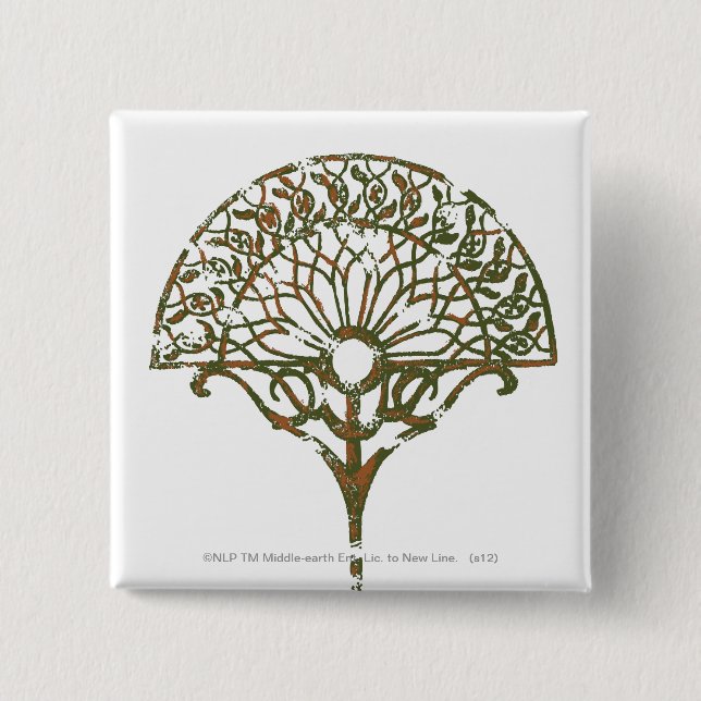 White Tree of Númenor 15 Cm Square Badge (Front)