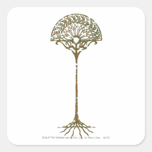 White Tree of Númenor Square Sticker