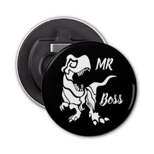 White Trex the Boss Dino Bottle Opener