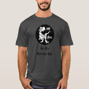 White Trex the Boss Dino T-Shirt