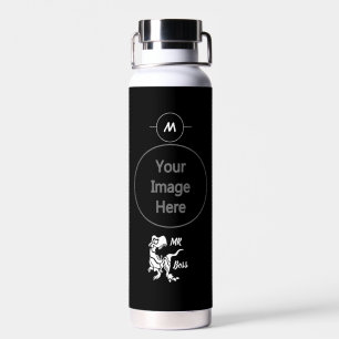 White Trex the Boss Dino Water Bottle