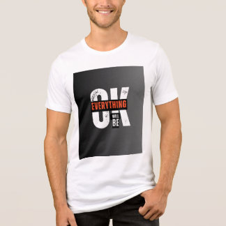 White Tri-Blend Tshirt with simple design.