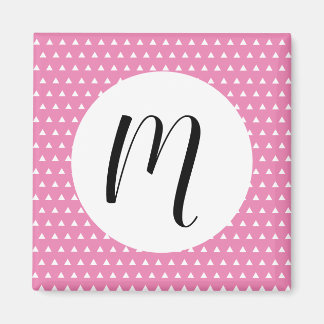 White triangle pattern  magnet