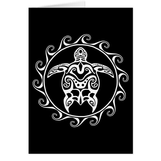 White Tribal Turtle (Front)