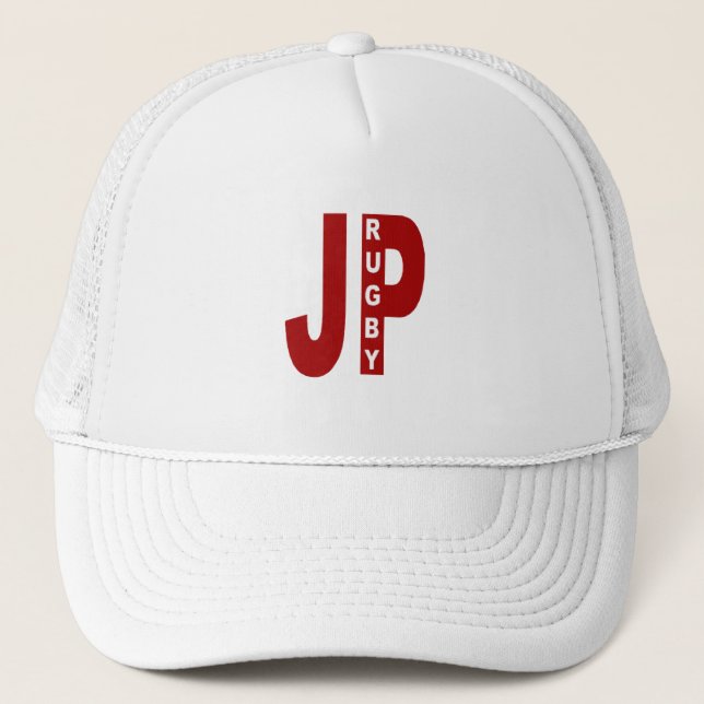 White Trucker Cap JAPAN RUGBY (Front)