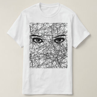 white tshirt Women's gaze patterned